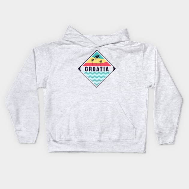 Croatia vibes Kids Hoodie by SerenityByAlex